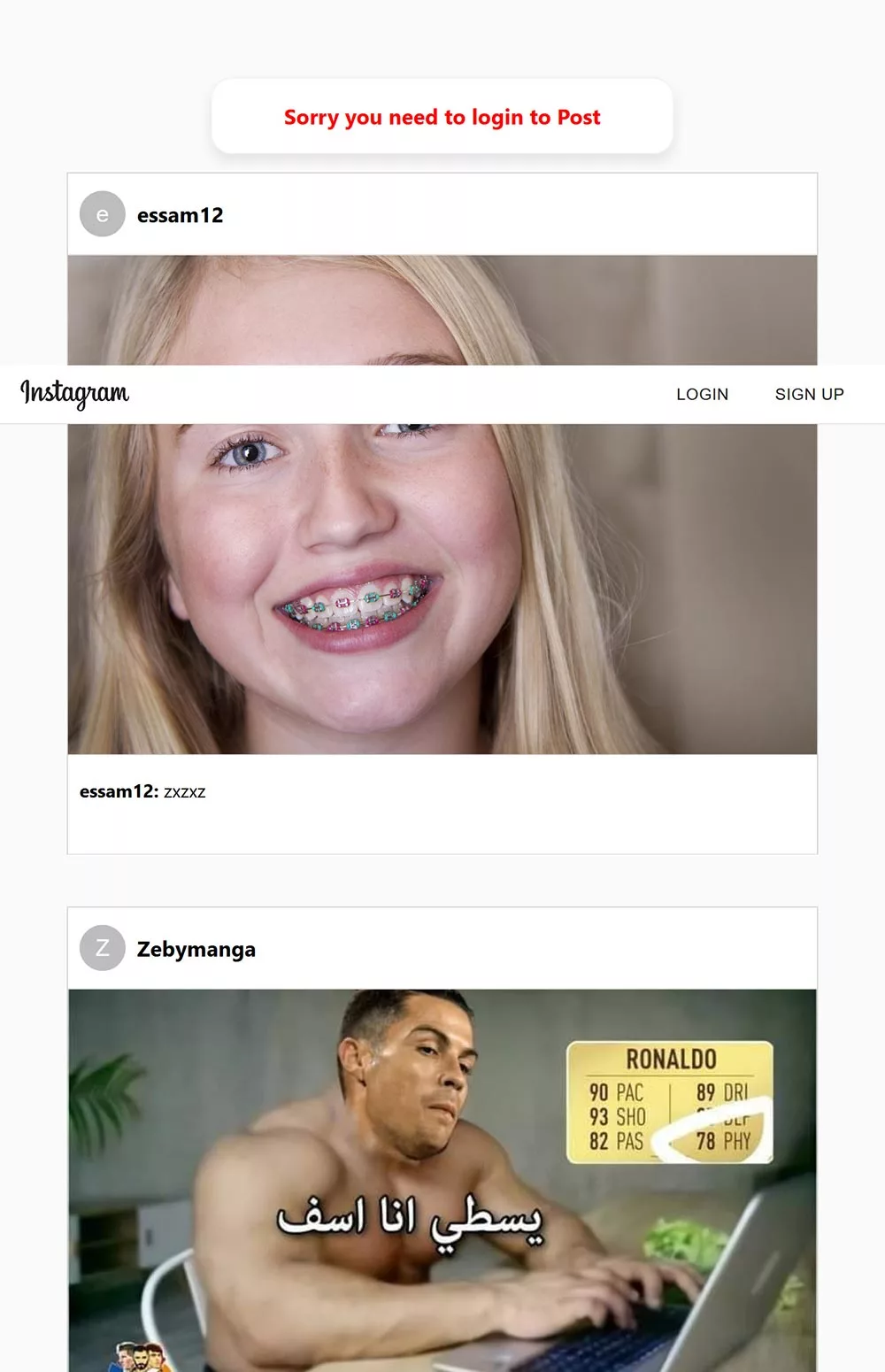 Instagram clone